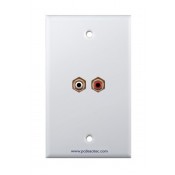 Placa Tapa RCA estéreo en ABS